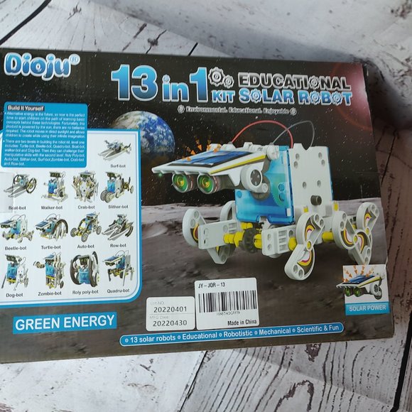 Dioju Stem educational solar robot creation kit 13-in-1NWT - Picture 2 of 3